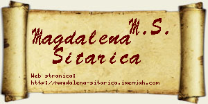 Magdalena Sitarica vizit kartica